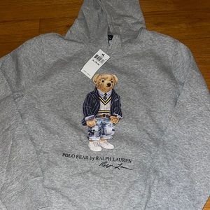 Teddy Bear Polo hoodie (kids size)